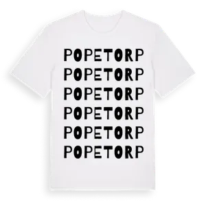 Popetorp ordlek t-shirt – ekologisk bomull t-shirt från Pinshirt