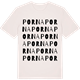 Vintage White t-shirt med Porna ordlek t-shirt