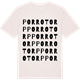 Vintage White t-shirt med Porrotorp ordlek t-shirt