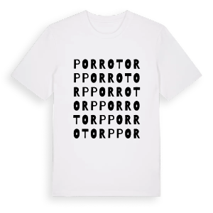 Porrotorp ordlek t-shirt – ekologisk bomull t-shirt från PinShirt