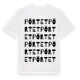 White t-shirt med Pörtet ordlek t-shirt