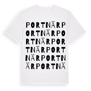 Portnär ordlek t-shirt – ekologisk bomull t-shirt från Pinshirt