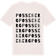 Vintage White t-shirt med Posseberg ordlek t-shirt