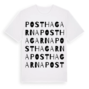 Posthagarna ordlek t-shirt – ekologisk bomull t-shirt från Pinshirt