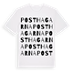 Posthagarna ordlek t-shirt