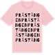 Pink Cotton t-shirt med Prästängen ordlek t-shirt