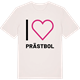 Vintage White t-shirt med Jag älskar Prästbol t-shirt stort tryck