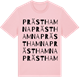 Pink Cotton t-shirt med Prästhamna ordlek t-shirt