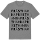 Mid Heather Gray t-shirt med Prästhamna ordlek t-shirt