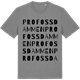 Mid Heather Gray t-shirt med Profossdammen ordlek t-shirt