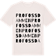 Vintage White t-shirt med Profossdammen ordlek t-shirt