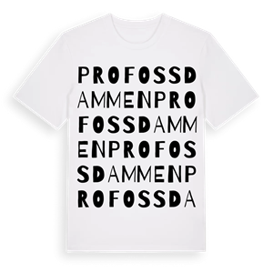 Profossdammen ordlek t-shirt – ekologisk bomull t-shirt från Pinshirt