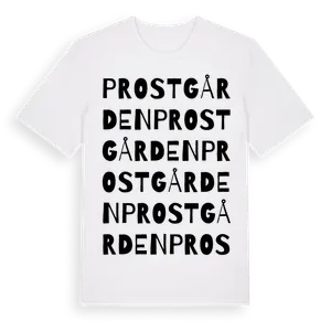 Prostgården ordlek t-shirt – ekologisk bomull t-shirt från Pinshirt