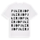 Pukerud ordlek t-shirt