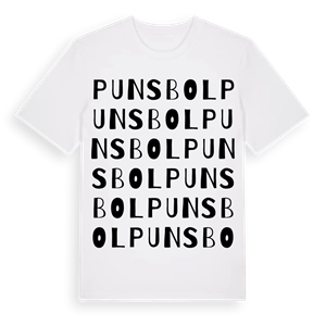 Punsbol ordlek t-shirt – ekologisk bomull t-shirt från PinShirt
