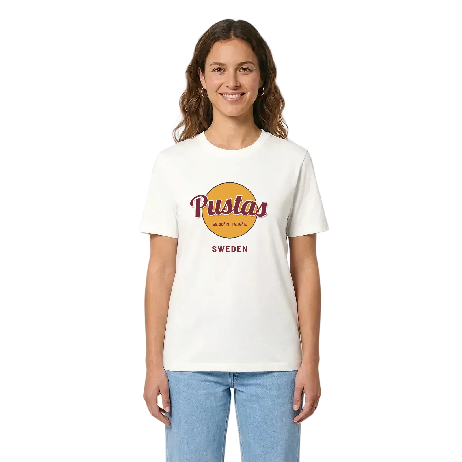 Pustas cirkel t-shirt – White, i miljö
