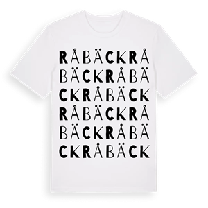 Råbäck ordlek t-shirt – ekologisk bomull t-shirt från PinShirt