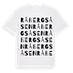 White t-shirt med Råbergsåsen ordlek t-shirt