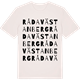 Vintage White t-shirt med Råda Västanberg ordlek t-shirt