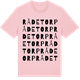 Pink Cotton t-shirt med Rådetorp ordlek t-shirt