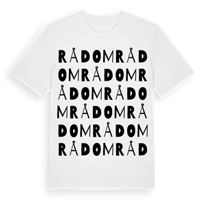 Rådom ordlek t-shirt – ekologisk bomull t-shirt från PinShirt