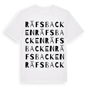 Räfsbacken ordlek t-shirt – ekologisk bomull t-shirt från Pinshirt