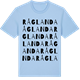 Blue Soul t-shirt med Råglanda ordlek t-shirt