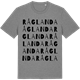 Mid Heather Gray t-shirt med Råglanda ordlek t-shirt