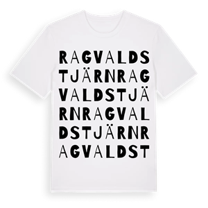 Ragvaldstjärn ordlek t-shirt – ekologisk bomull t-shirt från PinShirt