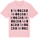 Pink Cotton t-shirt med Råhögen ordlek t-shirt