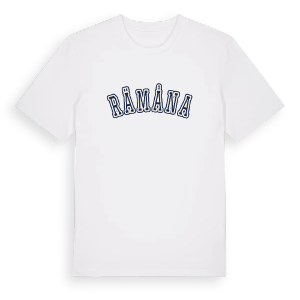 Rämåna college t-shirt – ekologisk bomull t-shirt från PinShirt
