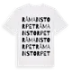 White t-shirt med Råmanstorpet ordlek t-shirt
