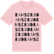 Pink Cotton t-shirt med Ramserud ordlek t-shirt