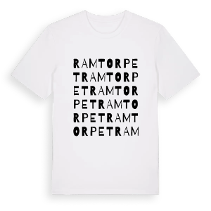 Ramtorpet ordlek t-shirt – ekologisk bomull t-shirt från PinShirt