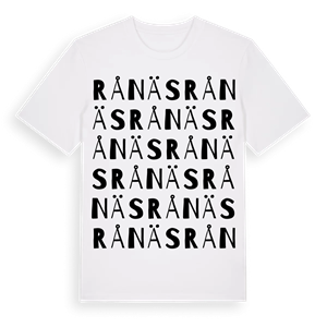 Rånäs ordlek t-shirt – ekologisk bomull t-shirt från PinShirt