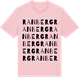 Pink Cotton t-shirt med Ranberg ordlek t-shirt