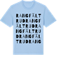 Blue Soul t-shirt med Rangfältrud ordlek t-shirt
