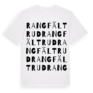 Rangfältrud ordlek t-shirt – ekologisk bomull t-shirt från PinShirt