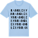 Blue Soul t-shirt med Ranglebyn ordlek t-shirt