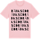 Pink Cotton t-shirt med Ränksed ordlek t-shirt