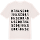 Vintage White t-shirt med Ränksed ordlek t-shirt