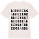 Vintage White t-shirt med Rännberg ordlek t-shirt