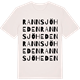 Vintage White t-shirt med Rannsjöheden ordlek t-shirt