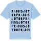 Blue Soul t-shirt med Rannsjötorp ordlek t-shirt