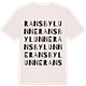 Vintage White t-shirt med Ransbylunne ordlek t-shirt