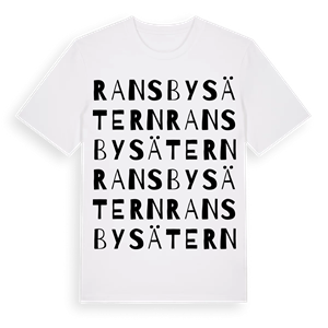Ransbysätern ordlek t-shirt – ekologisk bomull t-shirt från PinShirt