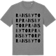 Mid Heather Gray t-shirt med Ransbytorp ordlek t-shirt