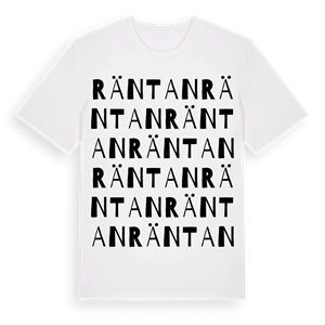 Räntan ordlek t-shirt – ekologisk bomull t-shirt från PinShirt
