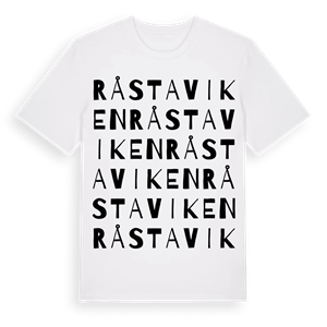 Råstaviken ordlek t-shirt – ekologisk bomull t-shirt från Pinshirt