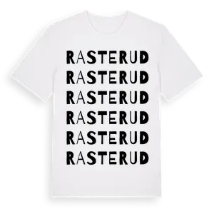 Rasterud ordlek t-shirt – ekologisk bomull t-shirt från Pinshirt
